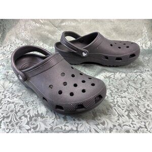 Crocs Classic Clog Black Unisex Women 8 Men 6 Lightweight Slip On Shoes #n